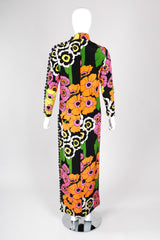 Recess Los Angeles Vintage Fiandaca Technicolor Floral Pop Column Shift Dress