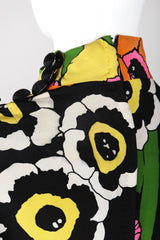 Recess Los Angeles Vintage Fiandaca Technicolor Floral Pop Column Shift Dress