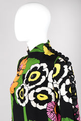 Recess Los Angeles Vintage Fiandaca Technicolor Floral Pop Column Shift Dress