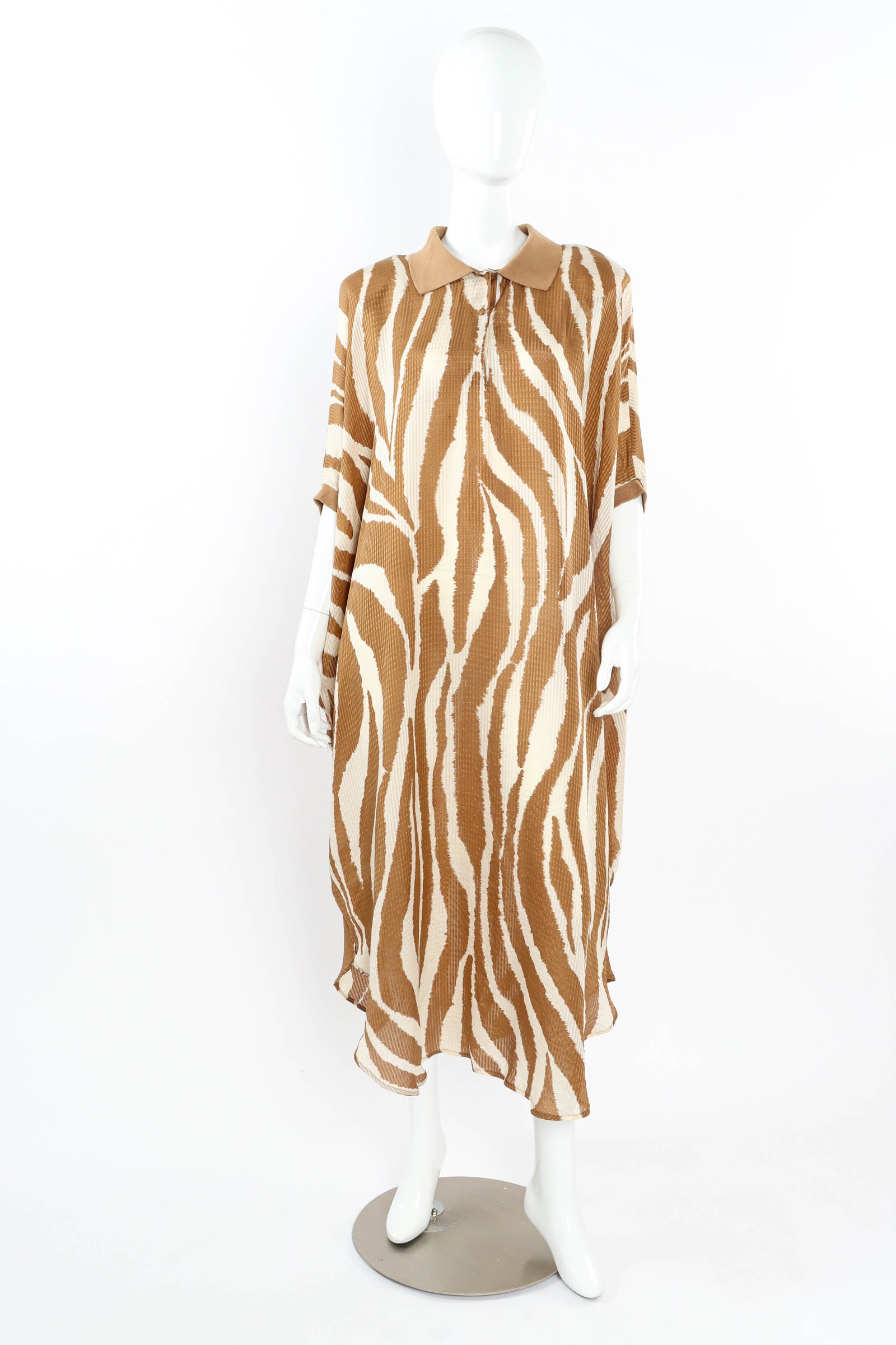 Vintage Flora Kung Free Feathered Print Dress – Recess
