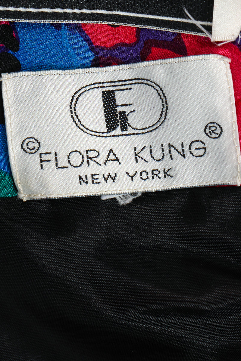Vintage Flora Kung Puff Sleeve Cocktail Dress label at Recess Los Angeles