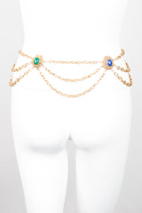 Florenza Polished Cabochon Tiered Chain Belt