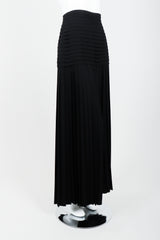 Vintage Frank Usher Pleated Palazzo Pant on Mannequin angle at Recess Los Angeles