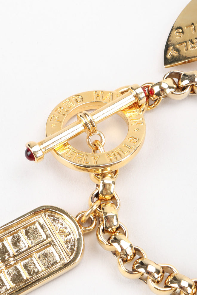 Recess Los Angeles Vintage Fred Hayman Beverly Hills Rodeo Drive Giorgio Charm Bracelet