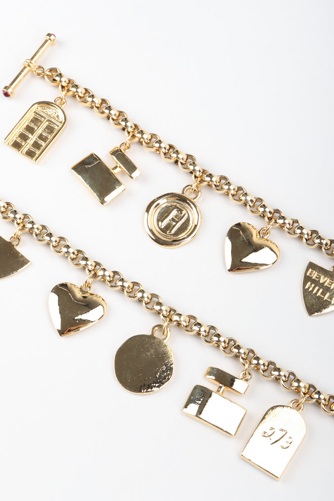 Recess Los Angeles Vintage Fred Hayman Beverly Hills Rodeo Drive Giorgio Charm Bracelet