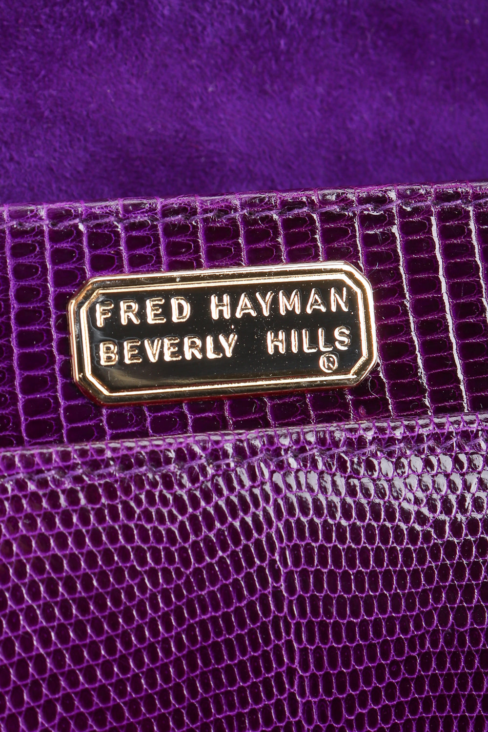 Recess Designer Consignment Vintage Fred Hayman Jeweled Jaguar Convertible Lizard Clutch Bag Los Angeles Resale