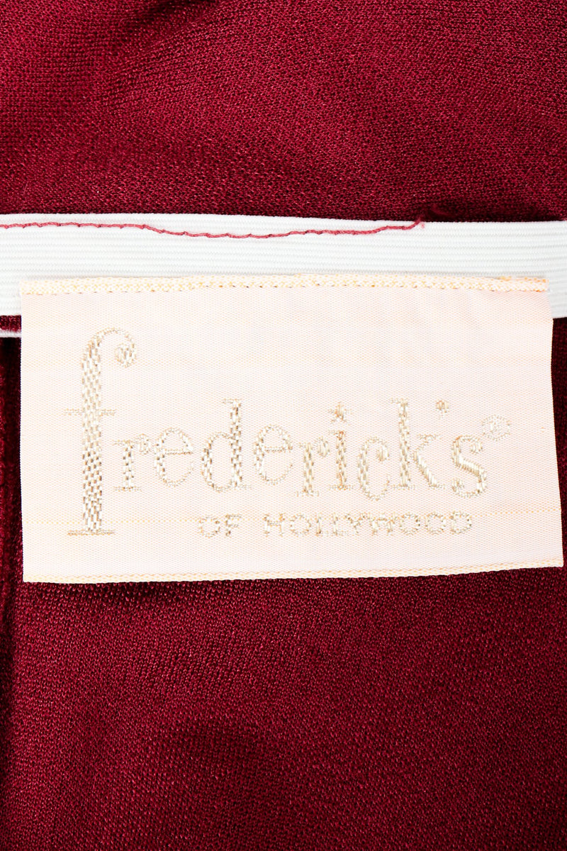 Vintage Fredericks of Hollywood Jumpsuit on Mannequin Label at Recess