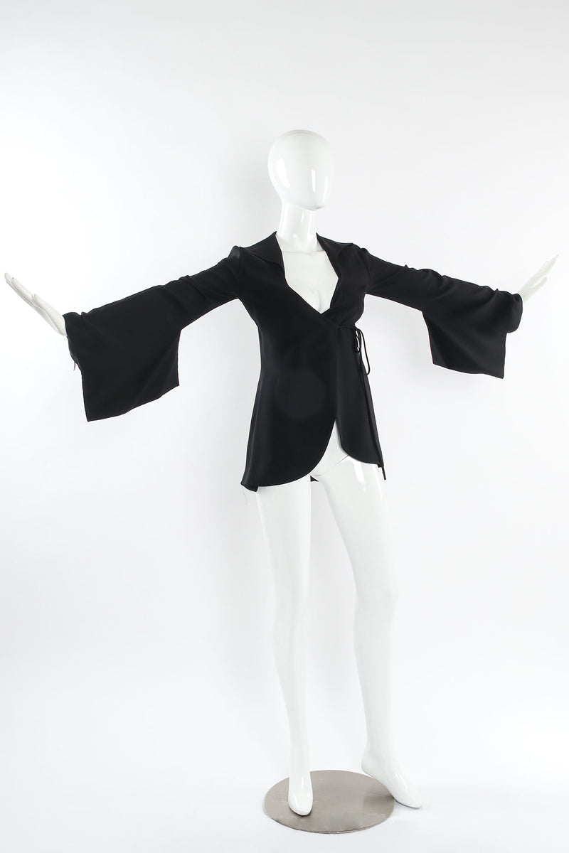 Vintage Future Ozbek Kimono Sleeve Wrap Top mannequin sleeve detail @ Recess Los Angeles
