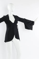 Vintage Future Ozbek Kimono Sleeve Wrap Top mannequin sleeve drape detail @ Recess Los Angeles