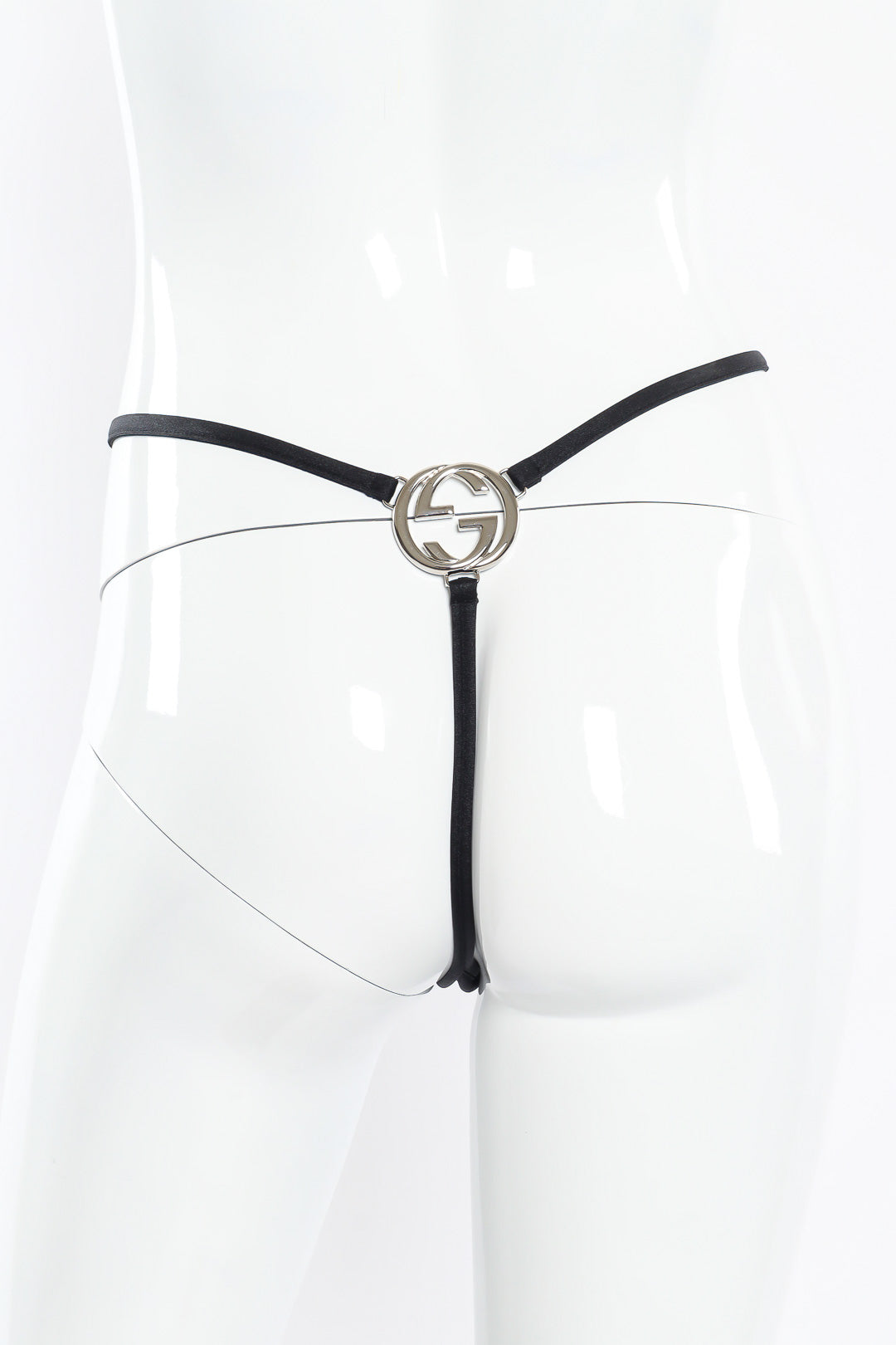 Black g-string by Tom Ford for Gucci mannequin front @recessla