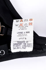 Black g-string by Tom Ford for Gucci fabric tag @recessla