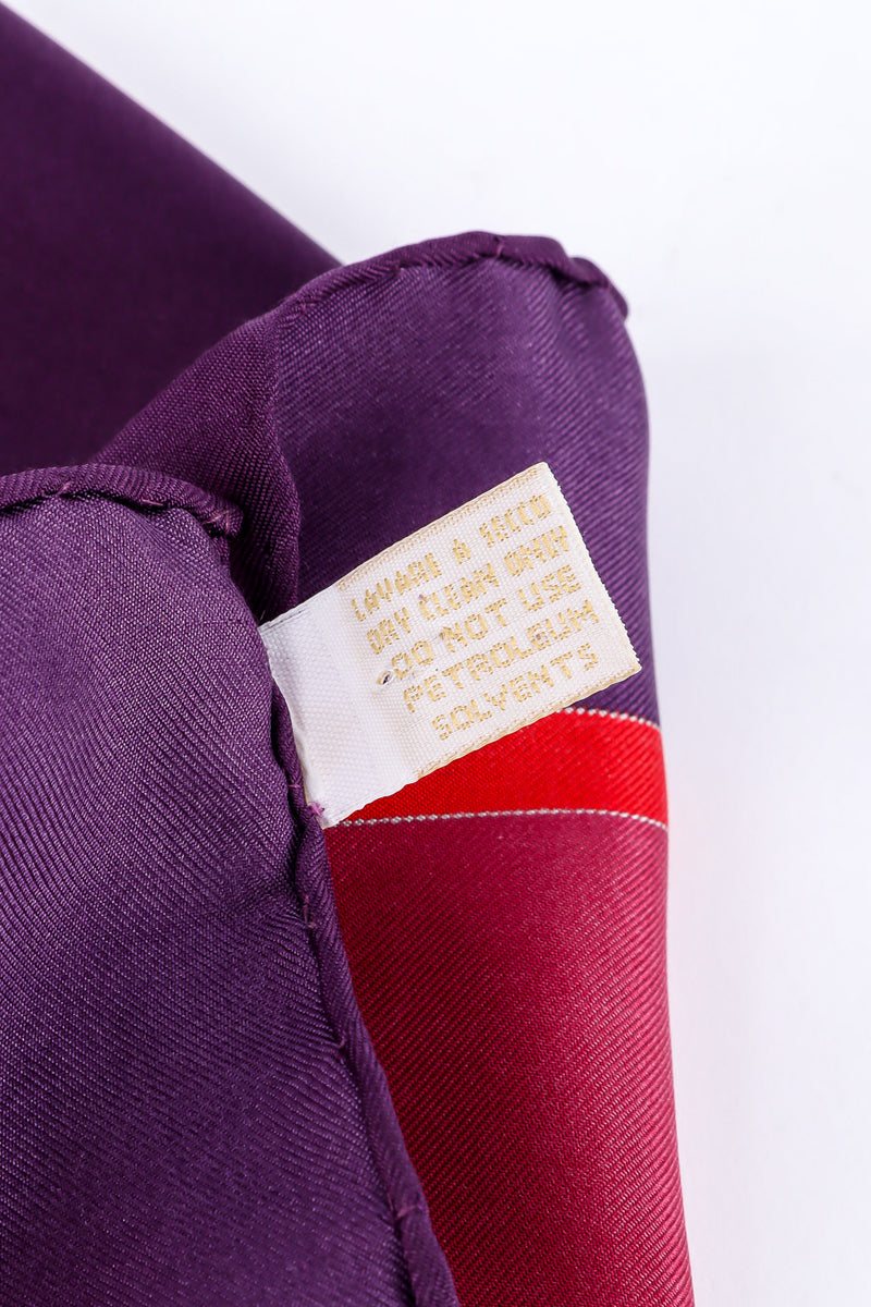 Astrology wheel scarf by Gucci photo of Fabric Details Label @recessla
