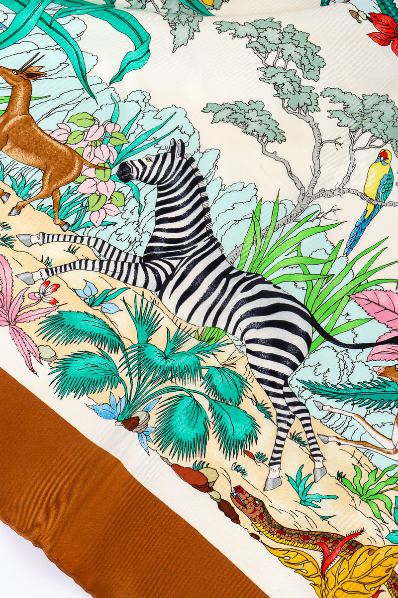 Colorful jungle print scarf by Gucci zebra @recessla