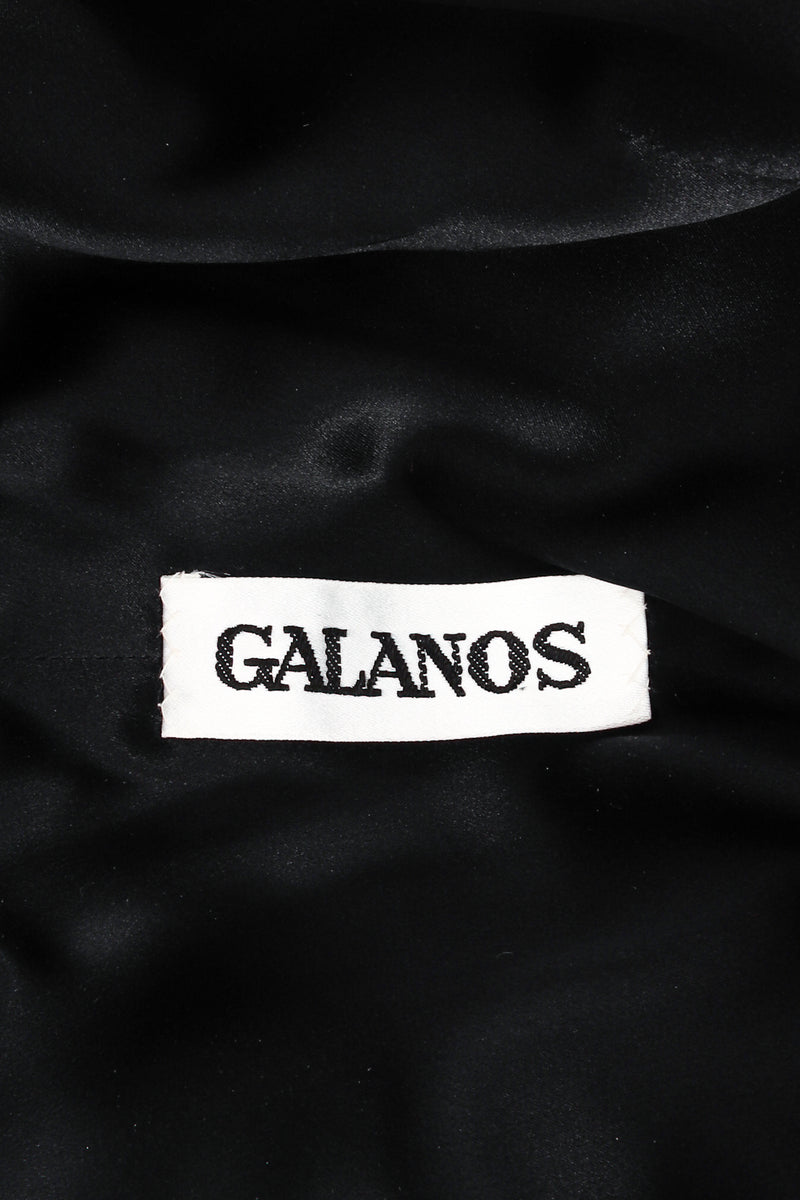Vintage Galanos Gold Striped Panel Gown With Shorts label at Recess Los Angeles