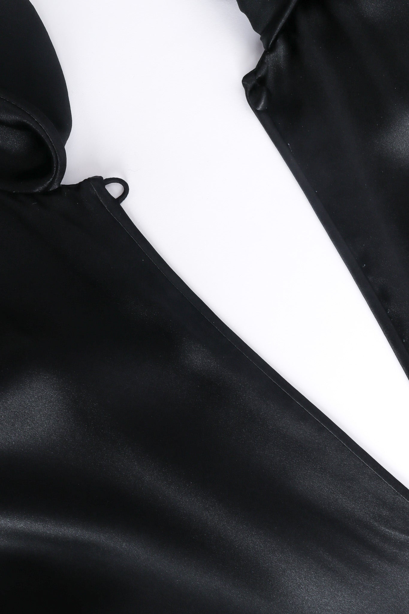 Fringe silk shift dress by Galanos Back Button Close-up @recessla