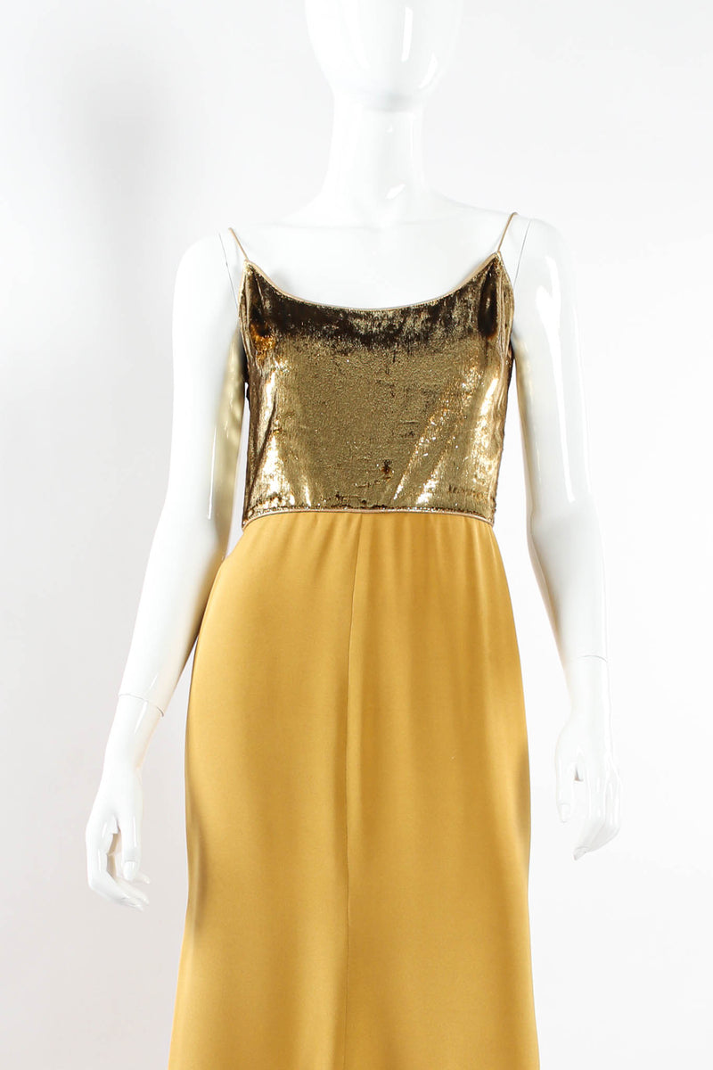 Vintage Galanos for Saks Fifth Avenue Tinsel Slip Dress Recess Vintage Galanos for Saks Fifth Avenue Tinsel Slip Dress Recess