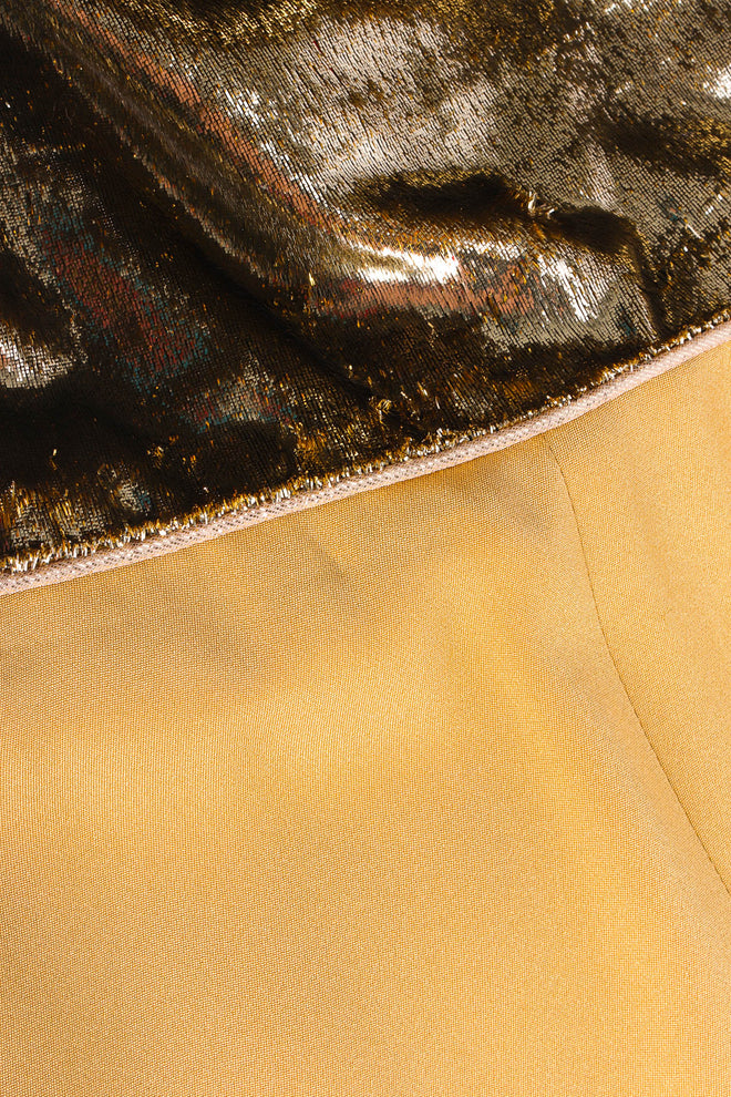 Vintage Galanos for Saks Fifth Avenue Tinsel Slip Dress tinsel hem/waist @ Recess Los Angeles