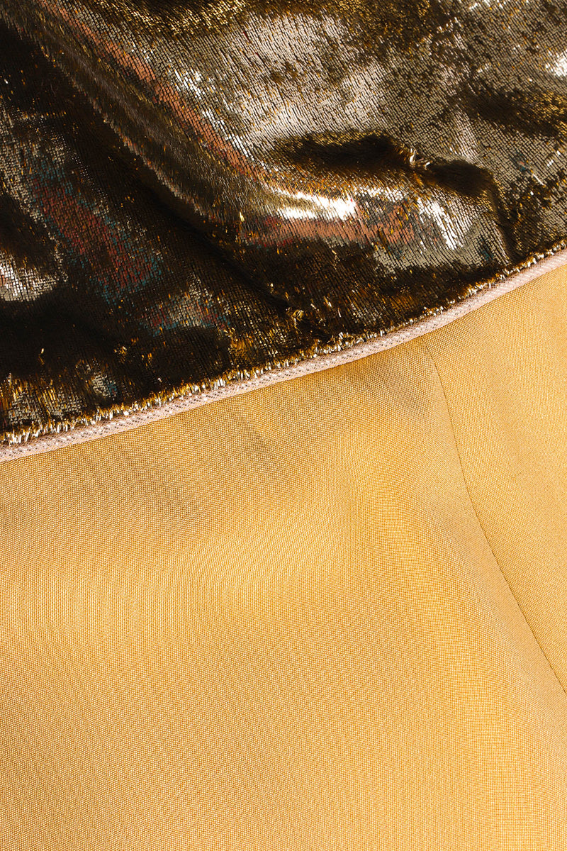 Vintage Galanos for Saks Fifth Avenue Tinsel Slip Dress tinsel hem/waist @ Recess Los Angeles