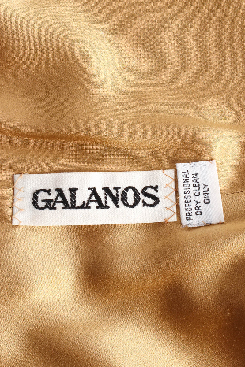 Vintage Galanos for Saks Fifth Avenue Tinsel Slip Dress galanos tag @ Recess Los Angeles