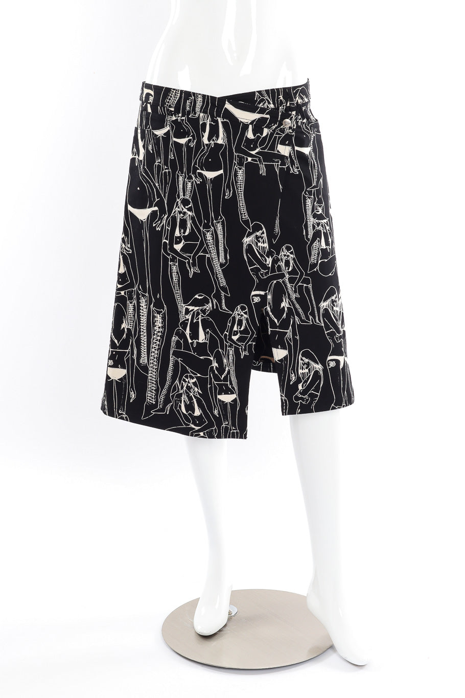 Wrap skirt by John Galliano mannequin front @recessla