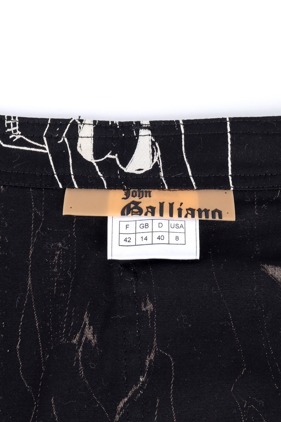 Wrap skirt by John Galliano label @recessla