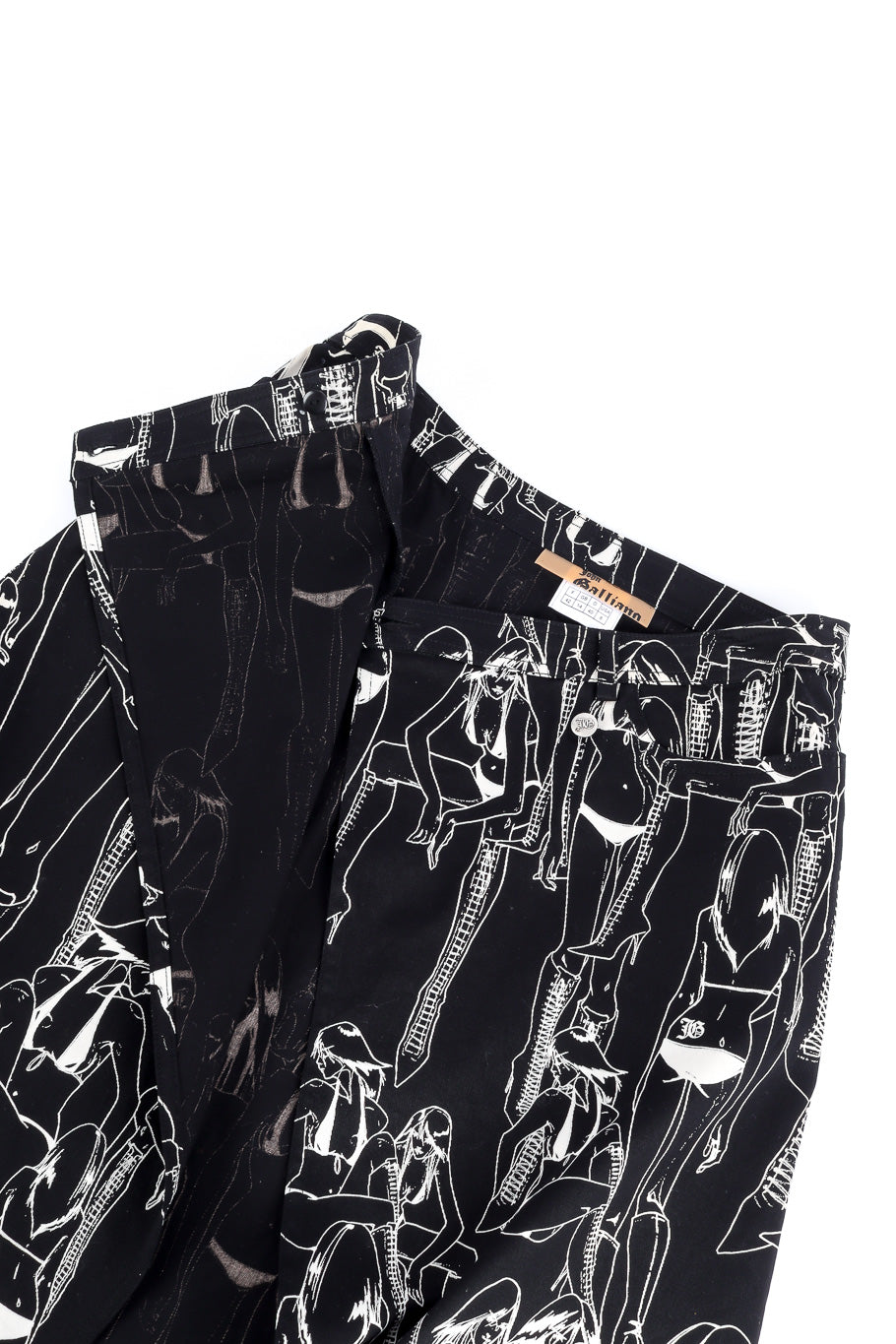 Wrap skirt by John Galliano flat lay @recessla