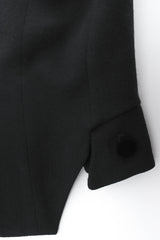 Vintage John Galliano Double Breasted Wool Tuxedo Crop Jacket hem cutout @ Recess LA