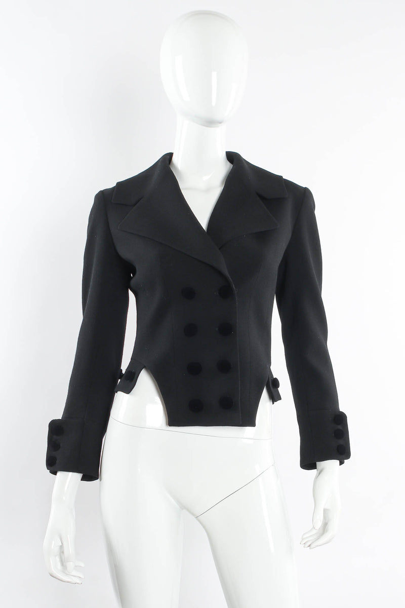 Vintage John Galliano Double Breasted Wool Tuxedo Crop Jacket – Recess