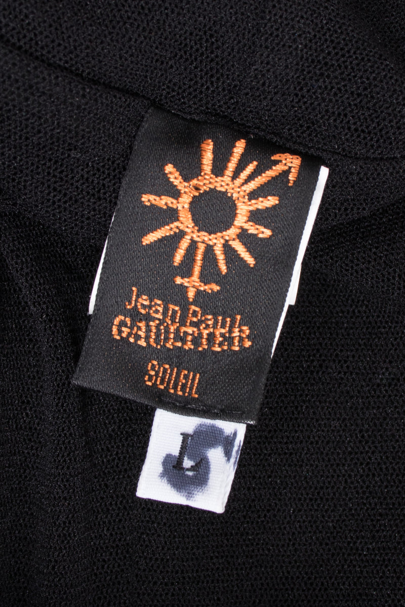 Jean Paul Gaultier Soleil Ruched Sheer Mesh Dress