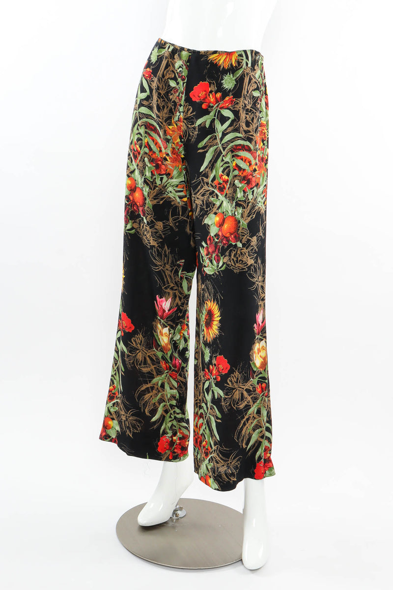 Vintage Jean Paul Gaultier 1999 S/S Fruit Arrangement Silk Pant