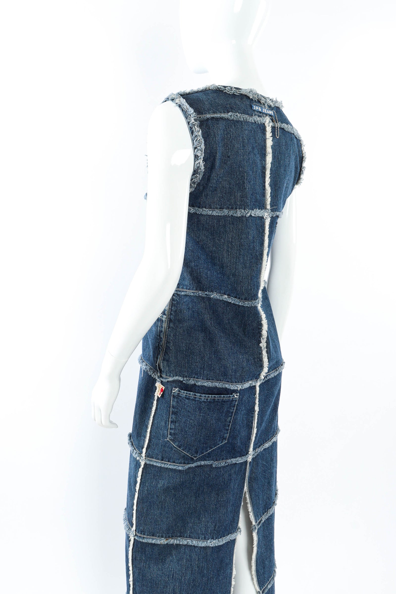 Vintage Jean Paul Gaultier Frayed Denim Patches Dress – Recess