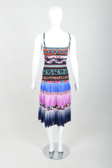 Vintage Jean Paul Gaultier Soleil Tiered Mesh Butterfly Dress on Mannequin back at Recess