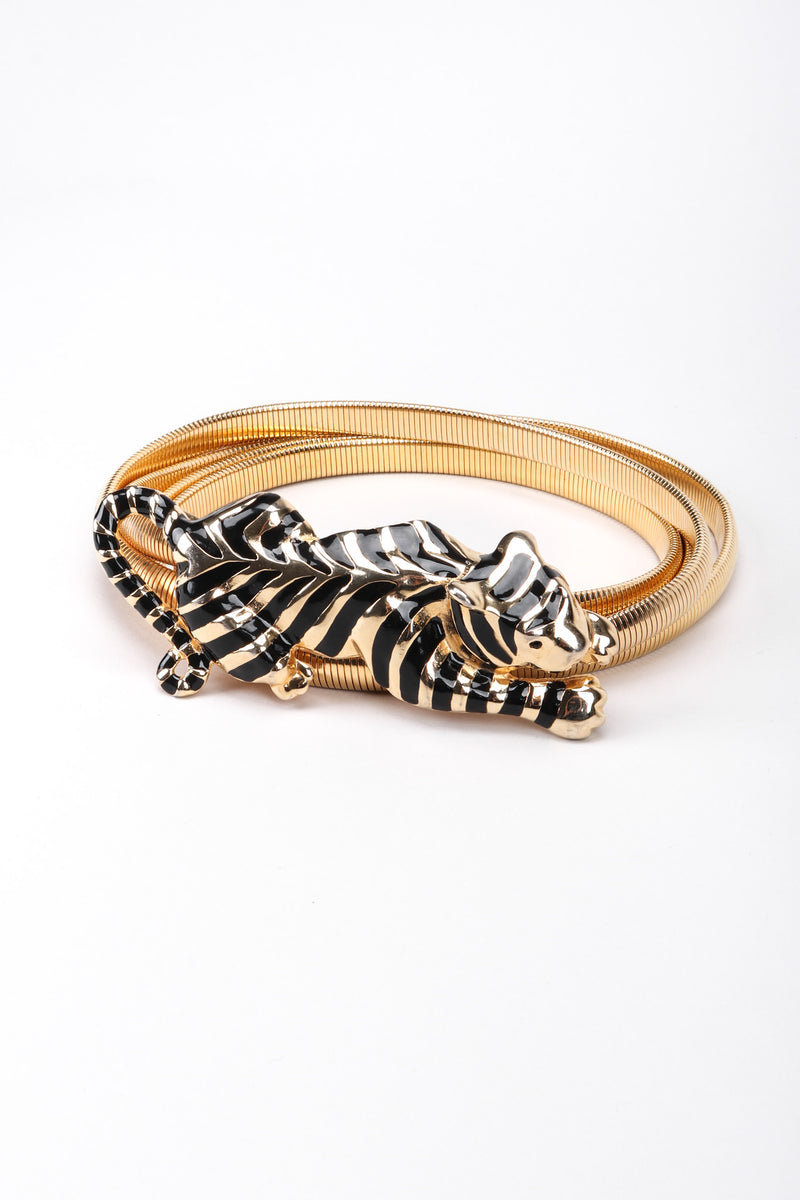 Recess Los Angeles Gay Boyer Gold Metal Striped Panther Belt