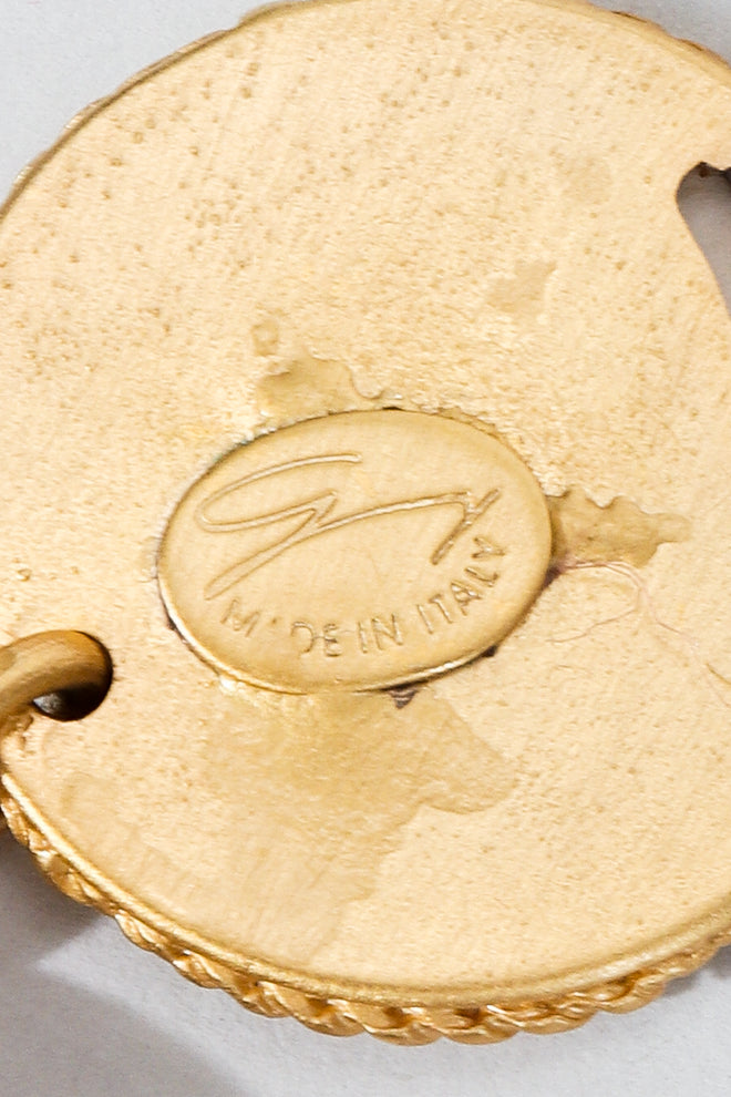 Vintage Genny Gold Oval signature Cartouche