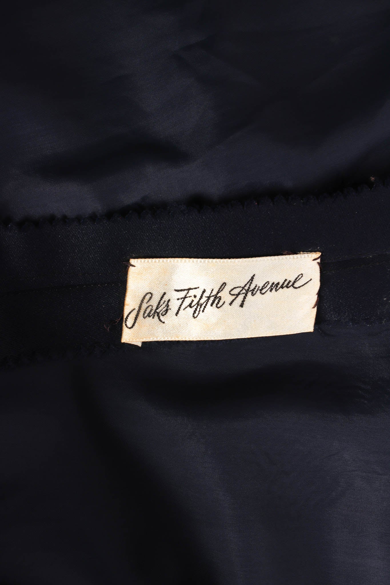 Vintage Geoffrey Beene for Saks Bold Stripe Navy Dress saks tag @ Recess LA