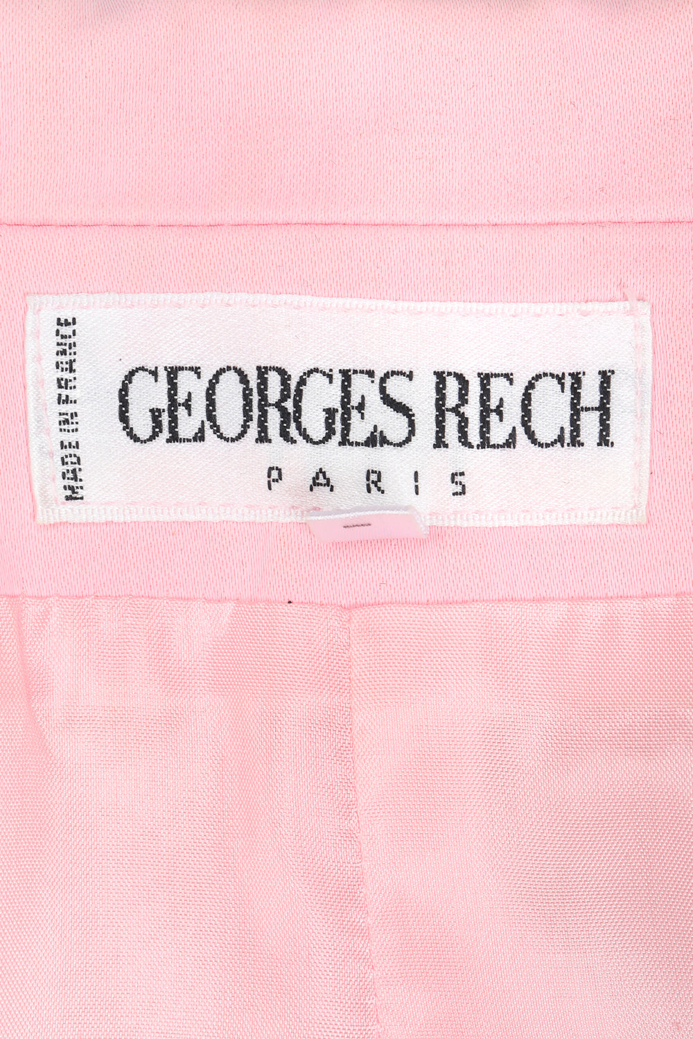 Recess Designer Consignment Vintage Georges Rech Millennial Pink Boxy Cropped Sateen Jacket Los Angeles Resale