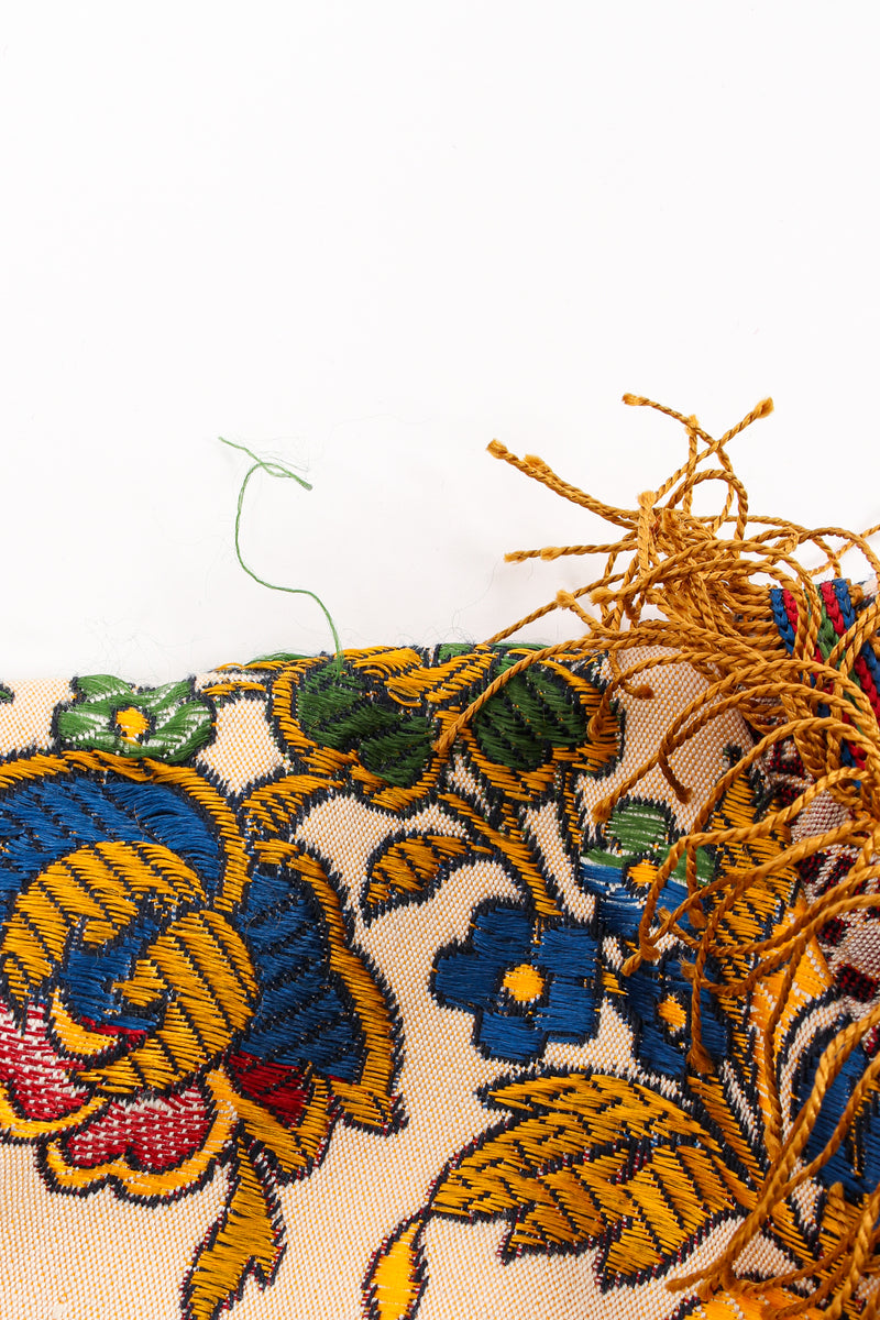 Vintage Georgie Keyloun Fringed Tapestry Caftan thread snag at Recess Los Angeles