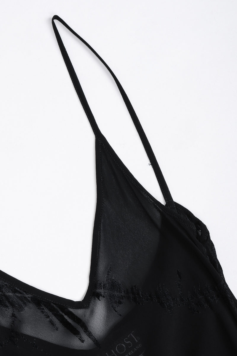 Vintage Ghost 90s Sheer Velvet Burnout Slip Dress Recess Vintage Ghost 90s Sheer Velvet Burnout Slip Dress Recess