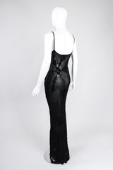 Recess Los Angeles Vintage Ghost 90s Sheer Velvet Burnout Slip Dress