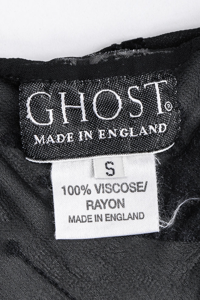 Recess Los Angeles Vintage Ghost 90s Sheer Velvet Burnout Slip Dress