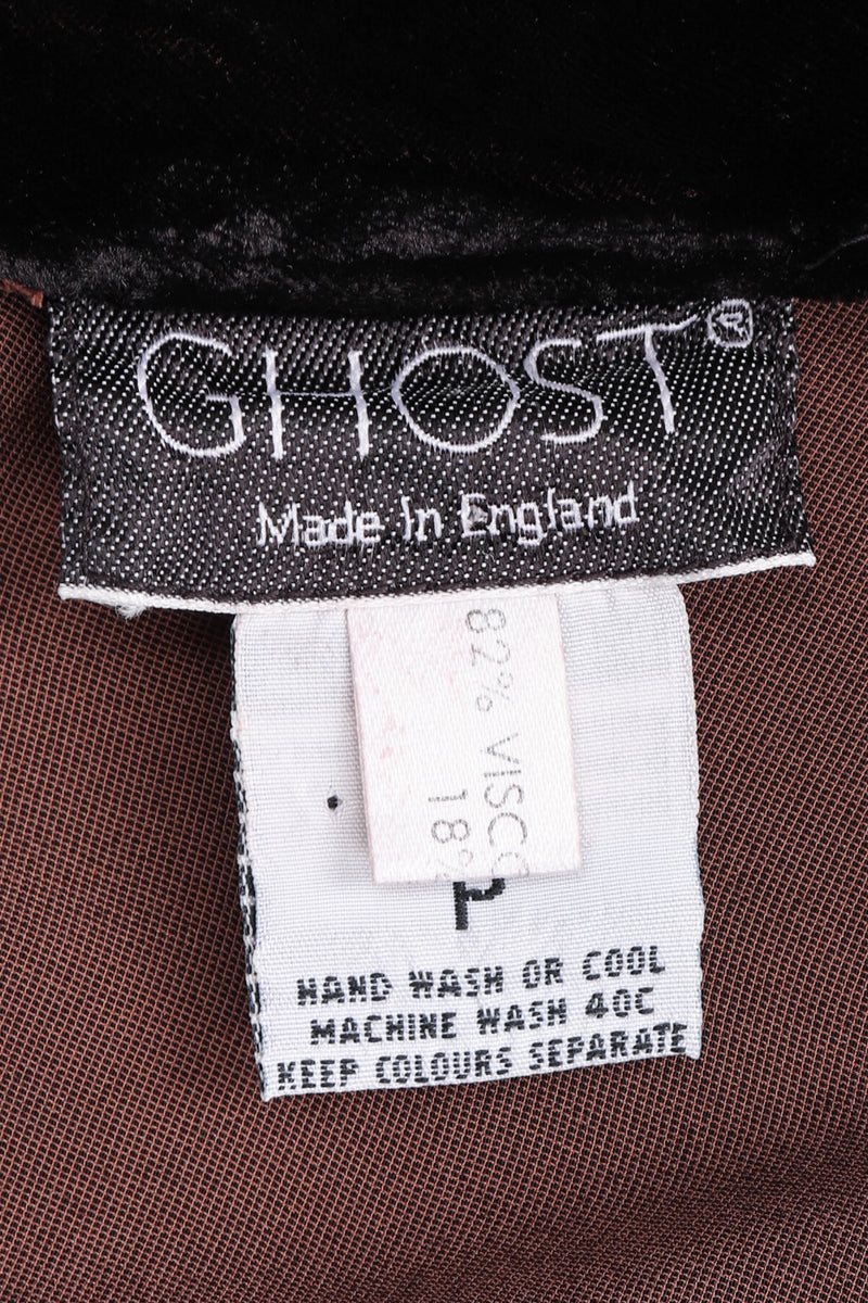 Recess Los Angeles Vintage Ghost 90s Bias Cut Velvet Cowl Slip Dress