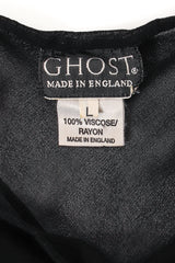 Vintage Ghost Sheer Chiffon Pintuck Sheath Dress label at Recess Los Angeles