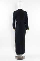 Vintage Gianfranco Ferre Bangle Cuff Blazer & Skirt Set mannequin back @ Recess Los Angeles