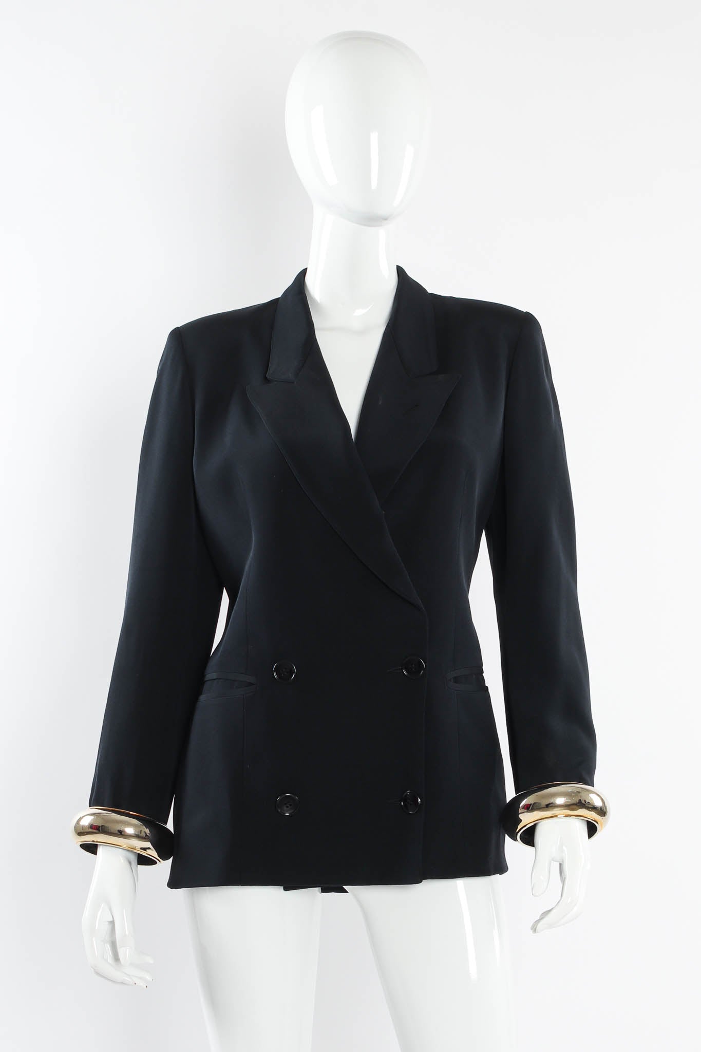 Vintage Gianfranco Ferre Bangle Cuff Blazer & Skirt Set Mannequin front blazer @ Recess Los Angeles