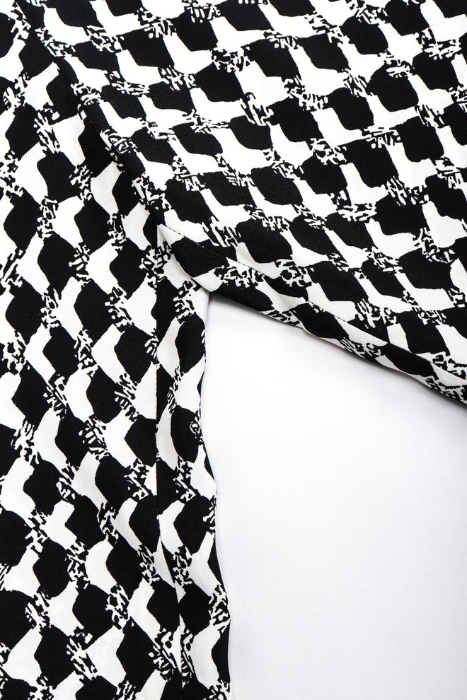 Recess Los Angeles Vintage Gianfranco Ferre Graphic Black And White Double Breasted Jacket Double Pleat Pants 