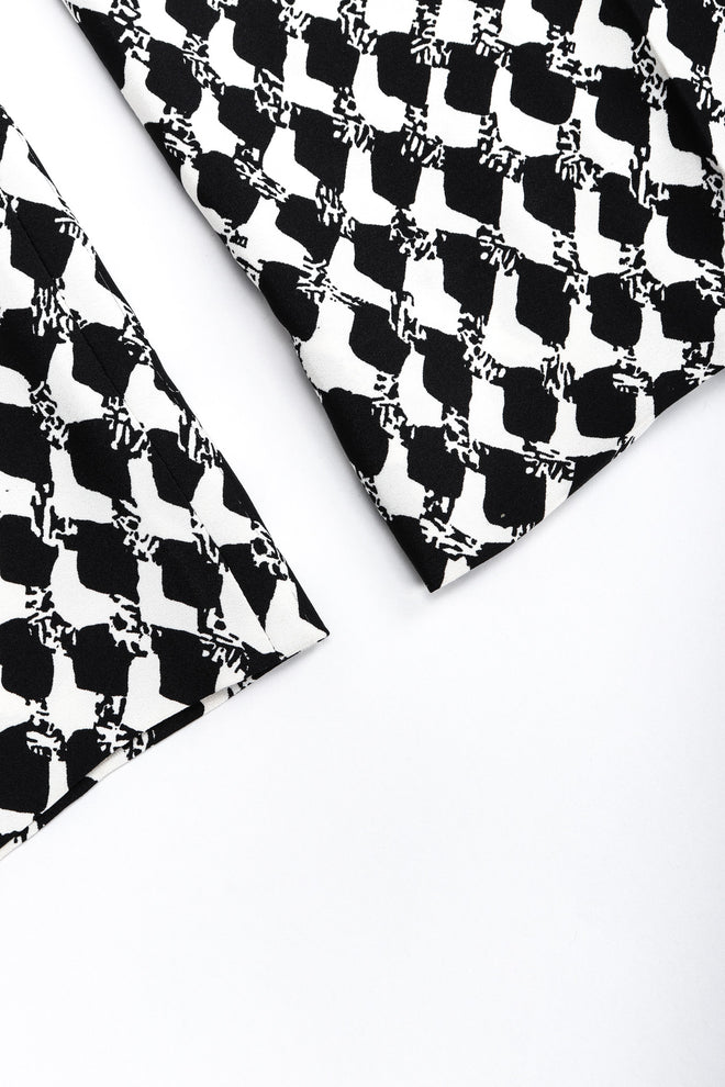 Recess Los Angeles Vintage Gianfranco Ferre Graphic Black And White Double Breasted Jacket Double Pleat Pants 