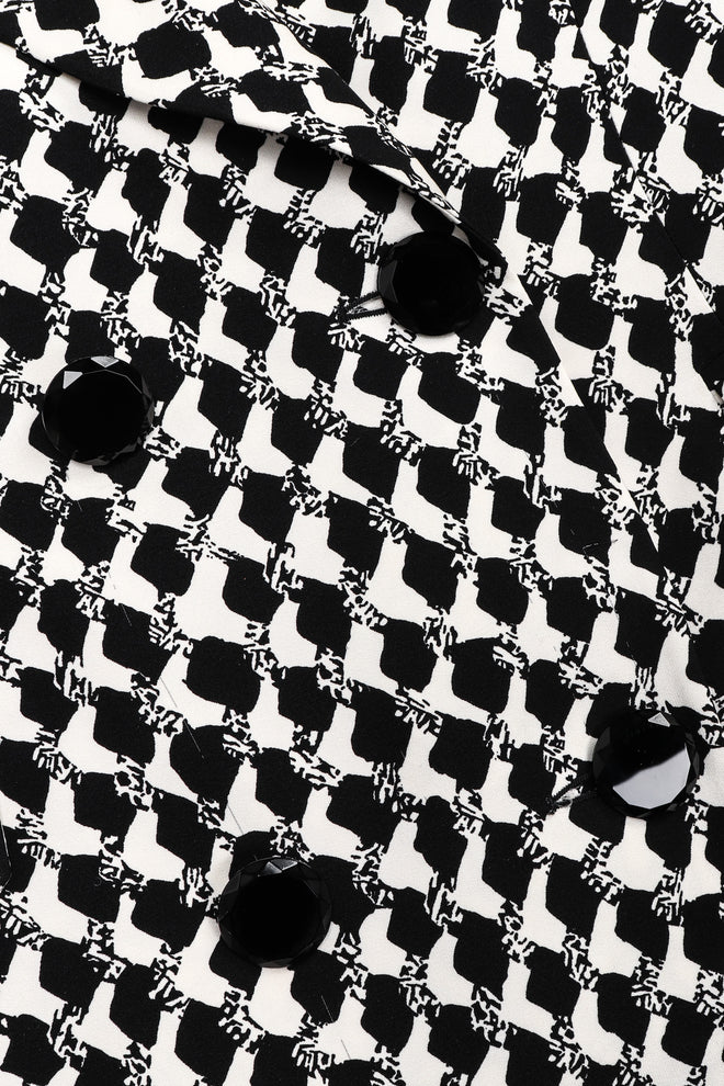 Recess Los Angeles Vintage Gianfranco Ferre Graphic Black And White Double Breasted Jacket Double Pleat Pants 
