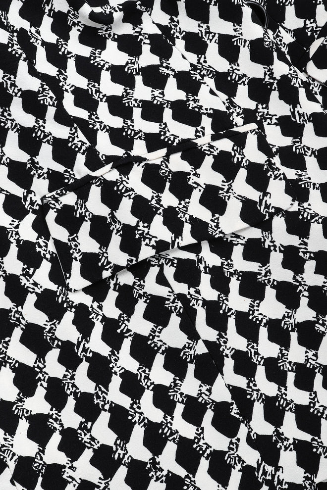 Recess Los Angeles Vintage Gianfranco Ferre Graphic Black And White Double Breasted Jacket Double Pleat Pants 
