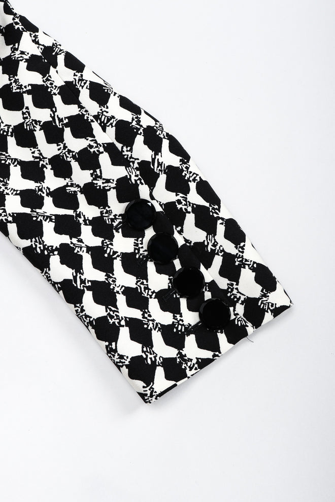 Recess Los Angeles Vintage Gianfranco Ferre Graphic Black And White Double Breasted Jacket Double Pleat Pants 