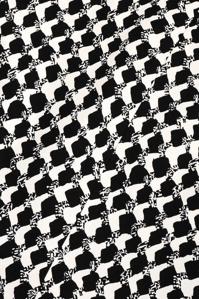 Recess Los Angeles Vintage Gianfranco Ferre Graphic Black And White Double Breasted Jacket Double Pleat Pants 